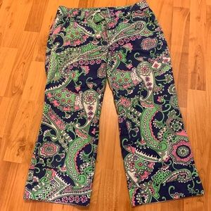 Vintage Lilly Pulitzer Crop Pants. Size 2